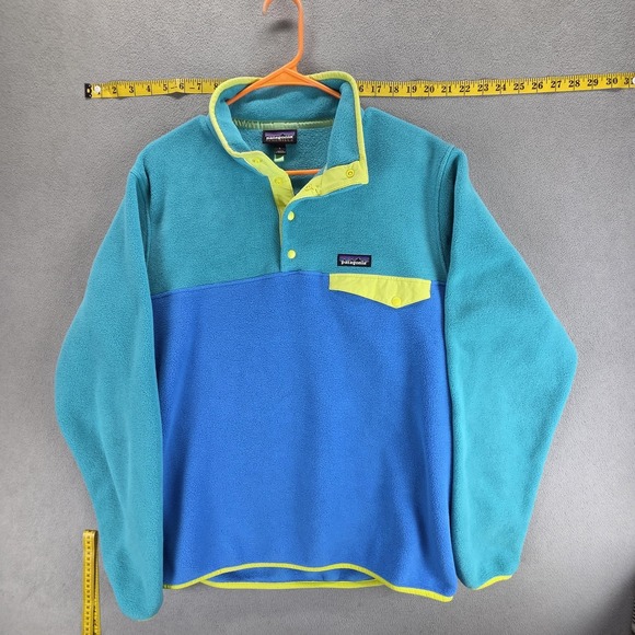 Patagonia Other - Patagonia Jacket Mens Large Blue Lightweight Synchilla Snap-T Fleece Pullover